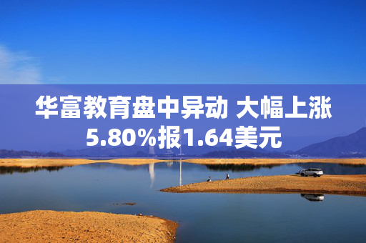 华富教育盘中异动 大幅上涨5.80%报1.64美元