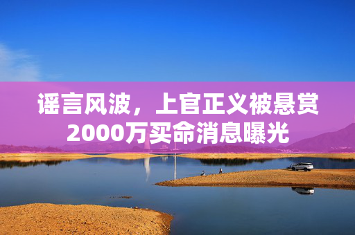 谣言风波，上官正义被悬赏2000万买命消息曝光