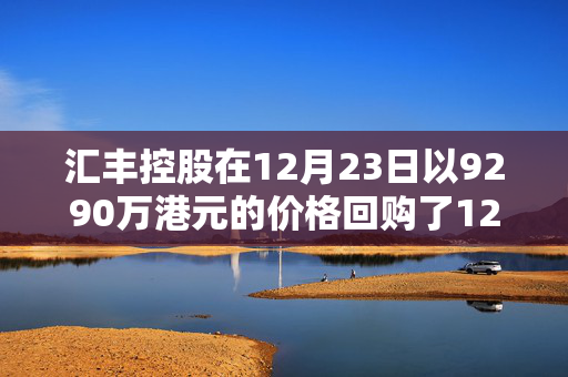 汇丰控股在12月23日以9290万港元的价格回购了120万股股票