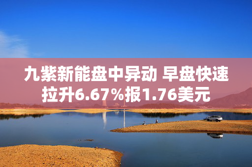 九紫新能盘中异动 早盘快速拉升6.67%报1.76美元