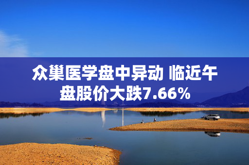 众巢医学盘中异动 临近午盘股价大跌7.66%