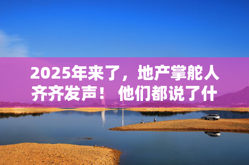 2025年来了，地产掌舵人齐齐发声！ 他们都说了什么？