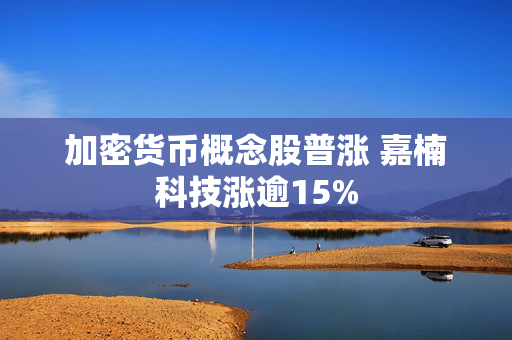 加密货币概念股普涨 嘉楠科技涨逾15%