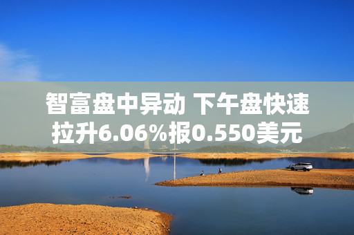 智富盘中异动 下午盘快速拉升6.06%报0.550美元