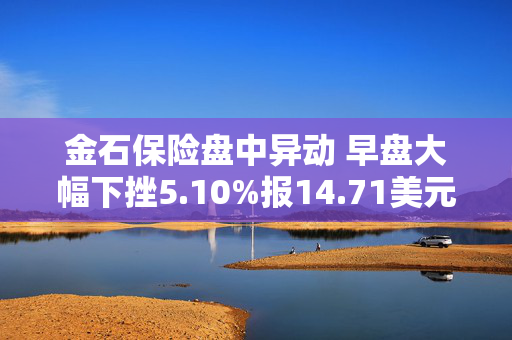 金石保险盘中异动 早盘大幅下挫5.10%报14.71美元