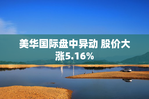 美华国际盘中异动 股价大涨5.16%