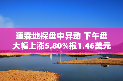 道森地探盘中异动 下午盘大幅上涨5.80%报1.46美元