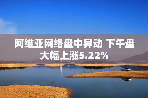 阿维亚网络盘中异动 下午盘大幅上涨5.22%