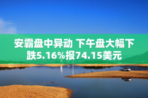 安霸盘中异动 下午盘大幅下跌5.16%报74.15美元