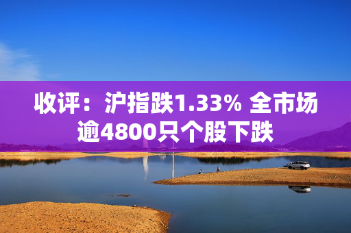 收评：沪指跌1.33% 全市场逾4800只个股下跌