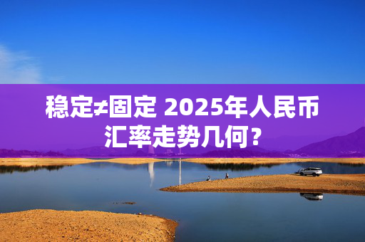 稳定≠固定 2025年人民币汇率走势几何？