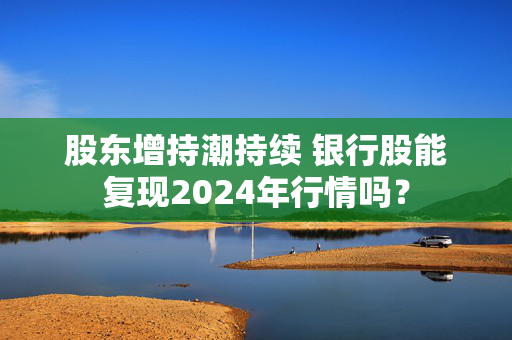 股东增持潮持续 银行股能复现2024年行情吗？