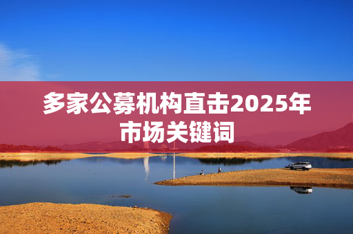 多家公募机构直击2025年市场关键词