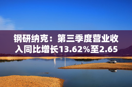 钢研纳克：第三季度营业收入同比增长13.62%至2.65亿元