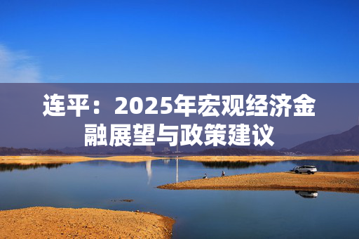 连平：2025年宏观经济金融展望与政策建议