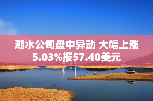 潮水公司盘中异动 大幅上涨5.03%报57.40美元