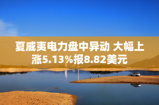 夏威夷电力盘中异动 大幅上涨5.13%报8.82美元