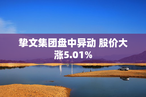 挚文集团盘中异动 股价大涨5.01%