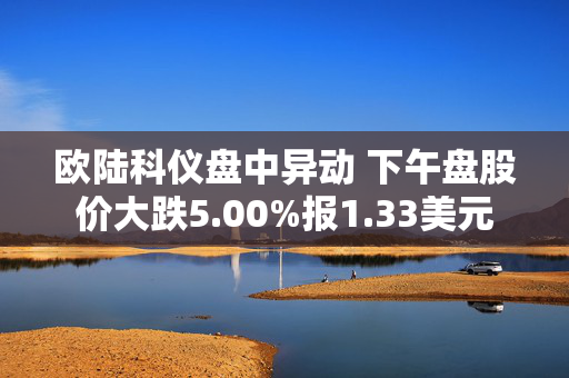 欧陆科仪盘中异动 下午盘股价大跌5.00%报1.33美元