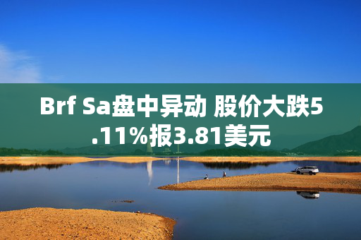 Brf Sa盘中异动 股价大跌5.11%报3.81美元