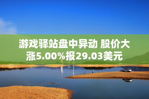 游戏驿站盘中异动 股价大涨5.00%报29.03美元