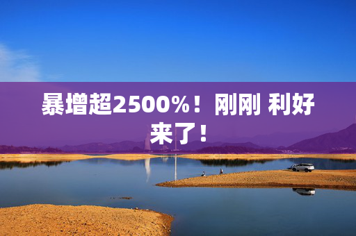 暴增超2500%！刚刚 利好来了！