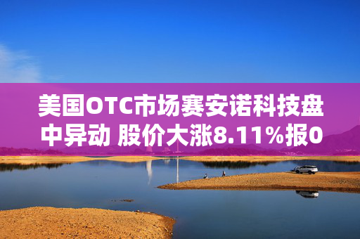 美国OTC市场赛安诺科技盘中异动 股价大涨8.11%报0.400美元