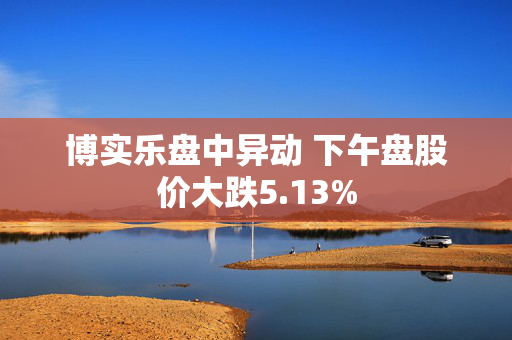 博实乐盘中异动 下午盘股价大跌5.13%