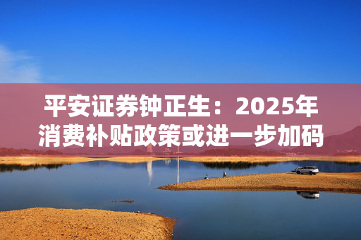 平安证券钟正生：2025年消费补贴政策或进一步加码 政策力度和支持范围双扩容