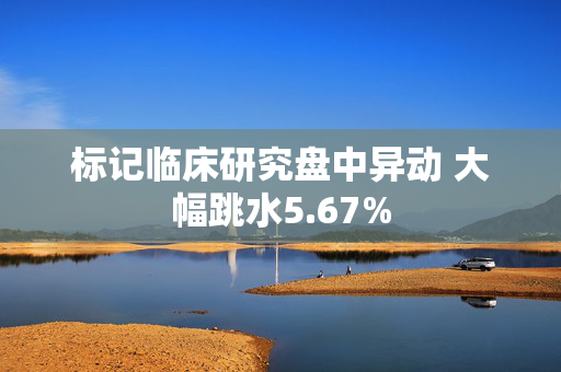 标记临床研究盘中异动 大幅跳水5.67%