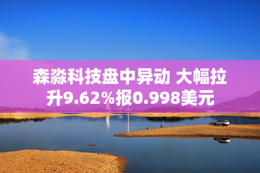 森淼科技盘中异动 大幅拉升9.62%报0.998美元