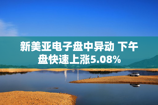 新美亚电子盘中异动 下午盘快速上涨5.08%