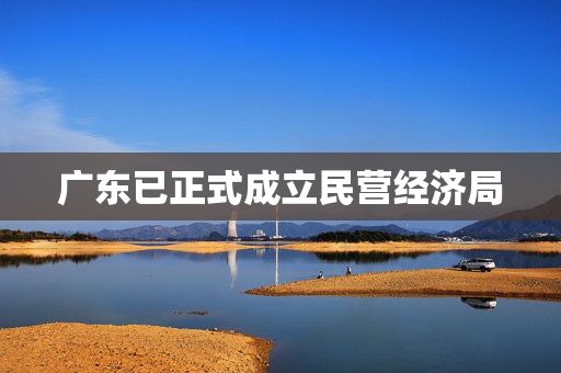 广东已正式成立民营经济局