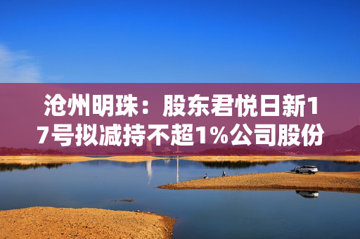 沧州明珠：股东君悦日新17号拟减持不超1%公司股份