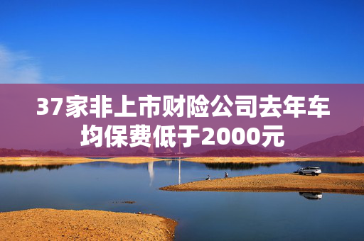 37家非上市财险公司去年车均保费低于2000元