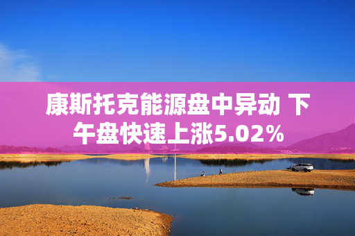 康斯托克能源盘中异动 下午盘快速上涨5.02%