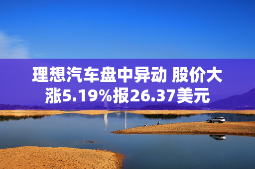 理想汽车盘中异动 股价大涨5.19%报26.37美元