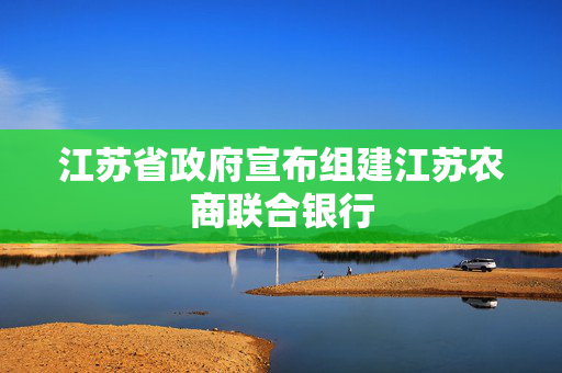 江苏省政府宣布组建江苏农商联合银行