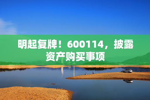 明起复牌！600114，披露资产购买事项