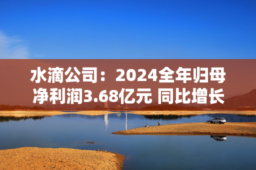 水滴公司：2024全年归母净利润3.68亿元 同比增长119.8%