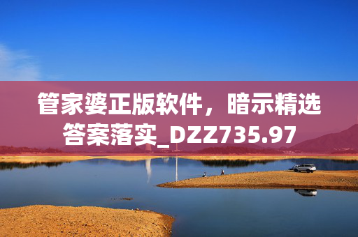 管家婆正版软件，暗示精选答案落实_DZZ735.97