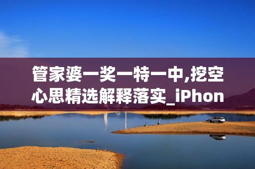 管家婆一奖一特一中,挖空心思精选解释落实_iPhone82.79.61