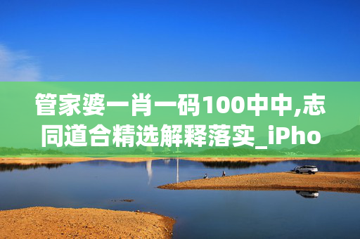 管家婆一肖一码100中中,志同道合精选解释落实_iPhone11.7.3