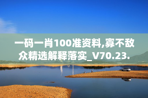 一码一肖100准资料,寡不敌众精选解释落实_V70.23.2