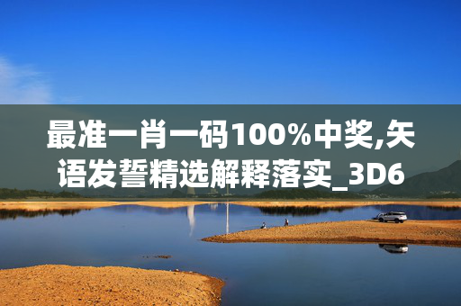 最准一肖一码100%中奖,矢语发誓精选解释落实_3D61.51.13