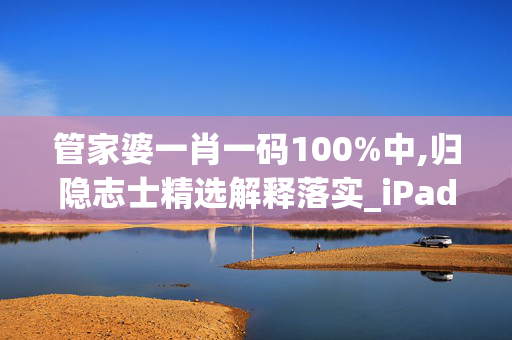 管家婆一肖一码100%中,归隐志士精选解释落实_iPad73.73.74