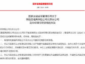 陈阳曼福再保险公司北京分公司副总经理任职资格获批