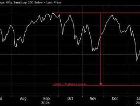 印度小型股指数从9月份高点下跌20%