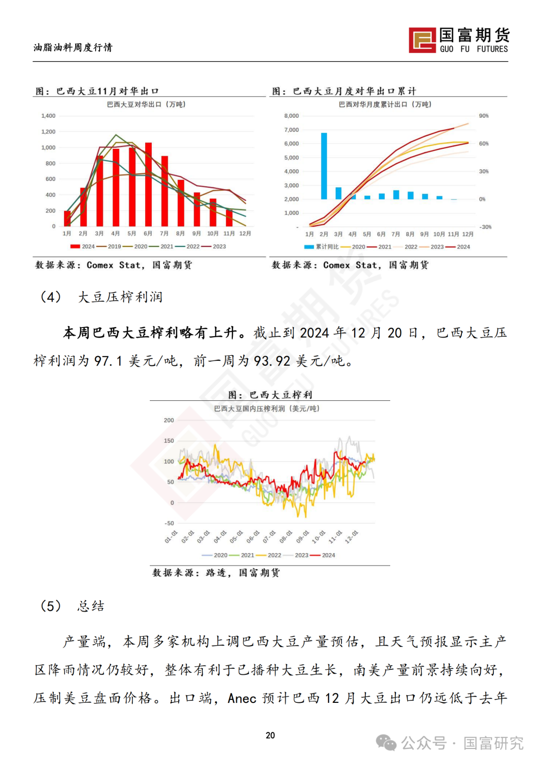 【国富豆系研究周报】南美丰产预期叠加宏观扰动，豆系估值承压