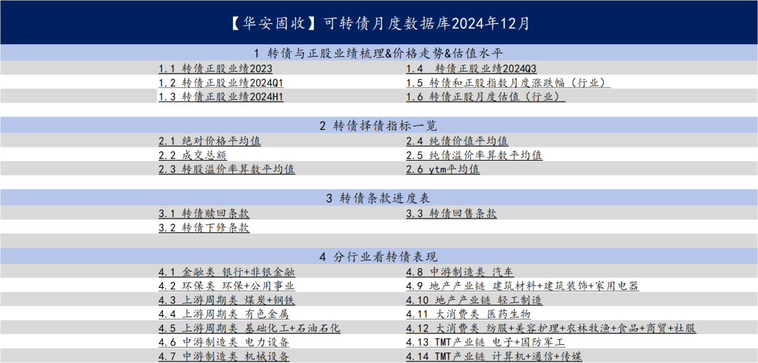 【华安固收】可转债月度数据库来袭，欢迎订阅！